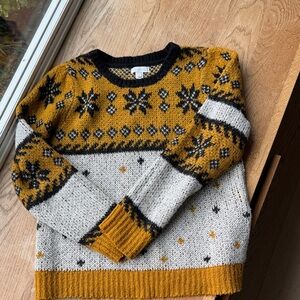 Anthropologie Cozy Fair Isle Sweater